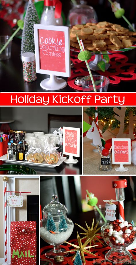 Holiday Kickoff Party Full of Fun Ideas for Kids and Adults #HolidayMadeSimple #ad Kick Off To Christmas Party, Christmas Kick Off Ideas, Hosting A Christmas Cookie Decorating Party, Ultimate Christmas Party, Hello December, Ultimate Christmas, Christmas Entertaining, Diy Coffee, Holidays With Kids