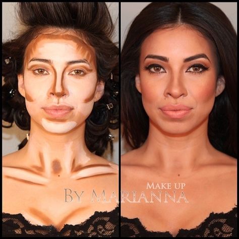 Contouring Contour Makeup Tutorial, How To Do Makeup, Beauty Make-up, Glowy Makeup, Contour Makeup, Contouring And Highlighting, Natural Makeup Looks, Gorgeous Makeup, Makeup Videos