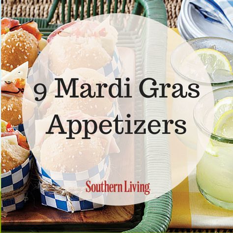 9 Mardi Gras Appetizers | Start your party off with delicious Mardi Gras appetizers like Mini Muffulettas, Creole Deviled Eggs, and more! Mardi Gras Snacks, Mardi Gras Dinner Party, Mardi Gras Appetizers, Mardi Gras Party Food, Mardi Gras Dinner, Mardi Gras Activities, Mardi Grad, New Orleans Party, Madi Gras