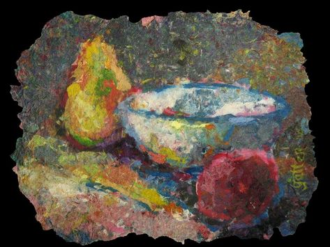 Handmade Paper Paintings GalleryStephen Gatter Massachusetts Paper Pulp Paintings Paper Pulp Art, Pulp Painting, Paper Paintings, Painting Portraits, Pulp Paper, Paper Pulp, Painting Paper, Art Student, Paper Making