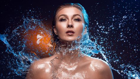 Flat World, Splash Effect, Water Shoot, Splash Photography, Water Splash, Creative Portrait Photography, Portrait Photoshoot, I Changed, Creative Portraits