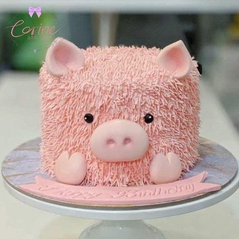 Piggy Birthday Party, Piggy Cake, Farm Animal Cakes, Pig Birthday Cakes, Animal Birthday Cakes, Farm Animals Birthday Party, Farm Themed Birthday Party, Pig Birthday Party, Pig Cake