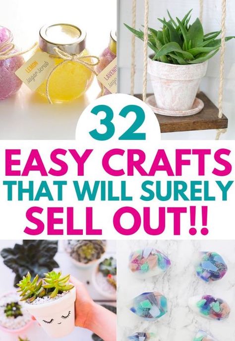 Easy Christmas crafts to make and sell for profit in 2019. These 32 new craft ideas to sell are a great way to use your craftiness to make some extra money from home for Christmas. Find out the best hot craft ideas to sell 2019 holidays and hottest craft trends 2019 that will surely sell out! Items To Sell On Etsy, Craft Ideas To Sell, Ideas To Sell, Profitable Crafts, Diy Crafts For Teen Girls, Easy Crafts To Sell, Items To Sell, Diy Crafts For Teens, Selling Handmade Items