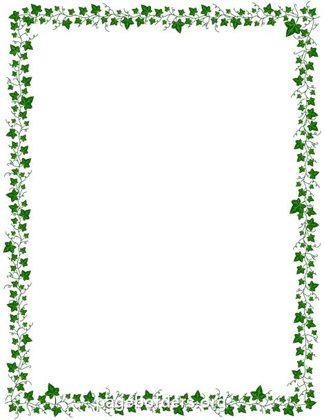 Border Landscape, Trin For Trin Tegning, Landscape Template, Printable Border, Printable Lined Paper, Vine Border, Ivy Vine, Frame Border Design, Page Borders Design