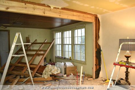 The Victory Is Mine!! (Load-Bearing Wall Removed, Load-Bearing Header Installed) Load Bearing Wall Ideas, Load Bearing Beam, Wall Removal, Load Bearing Wall, Chicken House, House Things, Living Room Remodel, Room Remodeling, Home Repairs