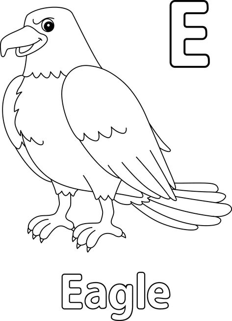 Eagle Coloring Pages Free Printable, E Is For Eagle, Eagle Coloring Pages, Eagle Mask, Eagle Craft, Eagle Clipart, Art For Preschoolers, Lesson Plan Sample, Eagle Drawing