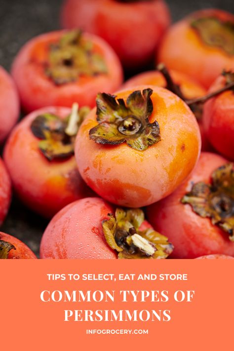 Do you know what there the common types of persimmons commercially available in the United States? What To Do With Persimmons, Peach Tree Care, Persimmon Bread, Planting Fruit, Persimmon Pudding, Persimmon Tree, Planting Fruit Trees, Persimmon Fruit, Decorative Trees