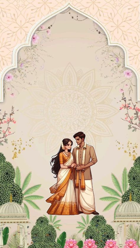 Bride And Groom Illustration, Groom Illustration, Creative Wedding Invitations Design, Groom Cartoon, Indian Invitation, Wedding Invitation Posters, Wedding Illustration Card, Couple Illustration Wedding, Bride And Groom Cartoon