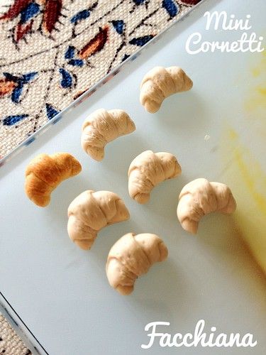 Preparing mini croissant, in polymer clay | Mini croissant, … | Facchiana | Flickr Mini Foods Clay, Fimo Food Minis, Clay Croissant, Mini Croissant Cereal, Polymer Clay Croissant, Food Clay, Mini Croissant, Mini Verse, Clay Miniature Food