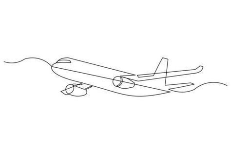 dessin en ligne continu d'une pile de livres à côté d'une tasse de café au bureau. rédaction d'un projet de concept d'entreprise. illustration graphique vectorielle de conception de dessin au trait unique moderne 5306551 Art vectoriel chez Vecteezy Airplane Line Drawing, Bullet Journal, Art