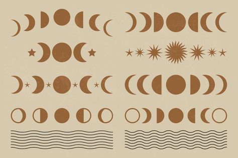 Alexa Wallpaper, Geometric Moon, Moon Phases Art, Modern Minimalist Art, Mid Century Modern Minimalist, Halloween Clips, Health Tattoo, Spiritual Decor, Minimalist Art Print