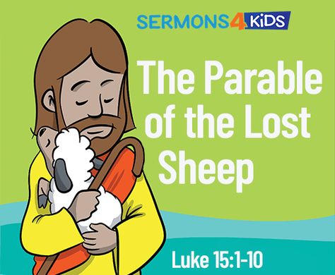 Use this children's lesson to help kids understand the Parable of the Lost Sheep and teach kids how Jesus never gives up on us. Use The Lost Sheep lesson in Sunday school, children's church or at home. This sermon is based on Luke 15:1-10. The Parable Of The Lost Sheep, The Lost Sheep Craft Sunday School, Lost Sheep Crafts For Kids, Jesus And The Lost Sheep, Lost Sheep Parable, Preschool Sunday School Lessons, Sunday School Stories, Sermons For Kids, Toddler Bible Lessons