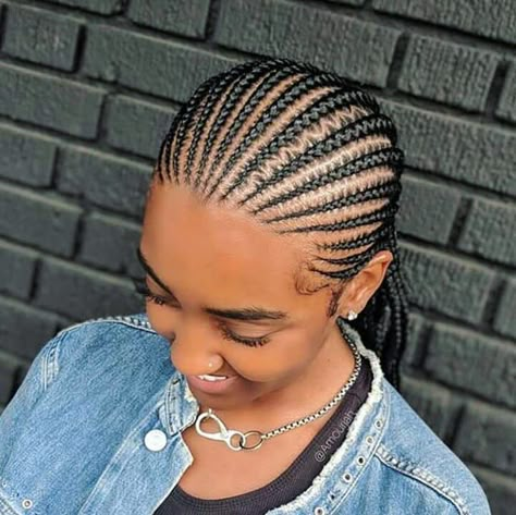 Image may contain: one or more people and closeup Afro Cornrows, Simple Cornrows, Scalp Braids, Cornrows Braids For Black Women, Blonde Box Braids, Hair 101, Feed In Braids Hairstyles, African Hair Braiding Styles, Braided Cornrow Hairstyles