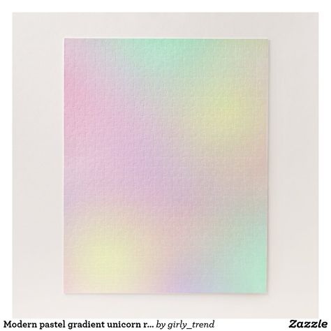 Modern pastel gradient unicorn rainbow jigsaw puzzle Pastel Rainbow Painting, Ombre Painting, Gradient Painting, Pastel Ombre, Pastel Gradient, Rainbow Painting, Ombre Gradient, Cool Backgrounds Wallpapers, Rainbow Abstract