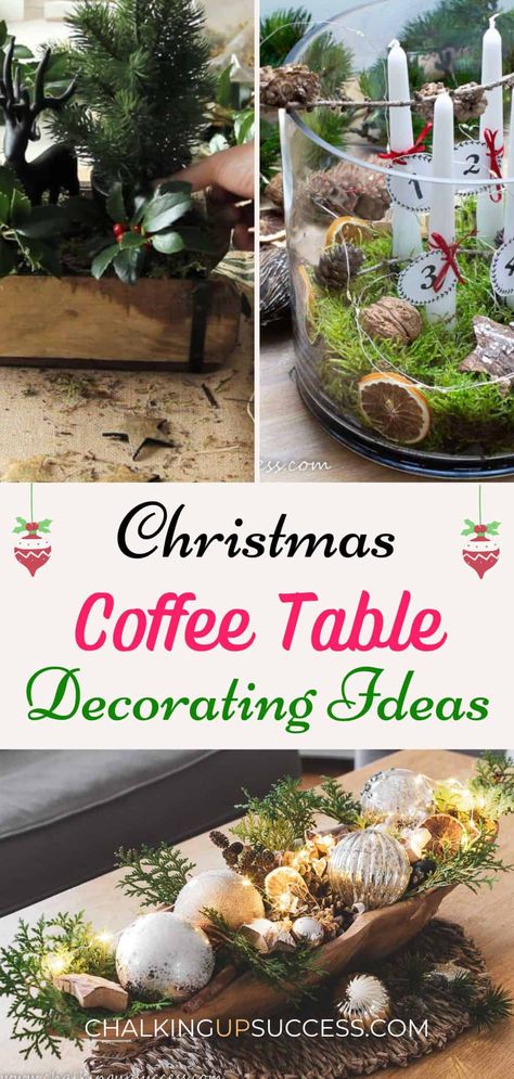 Christmas Coffee Table Decor Trays, Christmas Coffee Table Decor Ideas, Christmas Tray Decor, Christmas Coffee Table, Coffee Table Decor Ideas, Coffee Table Decor Tray, Christmas Coffee Table Decor, Coffee Table Inspiration, Christmas Dining Table Decor