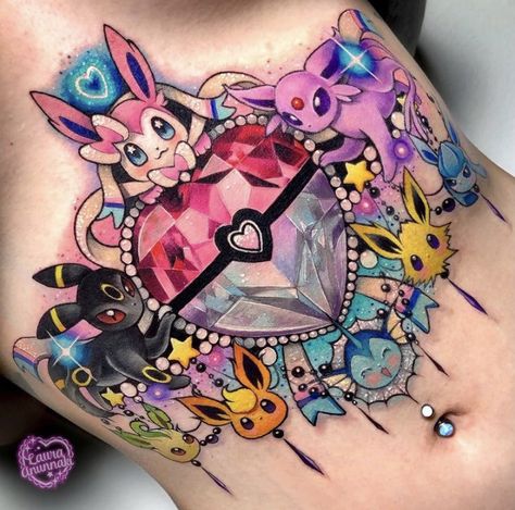 𝐈𝐯𝐲 . Pokemon Tattoo Ideas, Pokeball Tattoo, Pokemon Sleeves, Pokemon Tattoos, Pikachu Tattoo, Colorful Tattoo, Gamer Tattoos, Pokemon Tattoo, Kawaii Tattoo