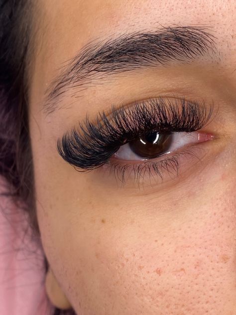 Hybrid  lashes using D curls D Curl Hybrid Lash Extensions, Hybrid Lash Extensions, Hybrid Lashes, Lashes Extensions, Perfect Eyelashes, Lash Extensions, Eyelashes, Lashes