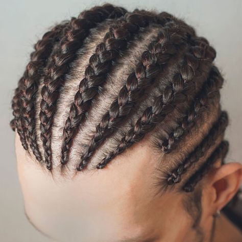 35 Best Cornrow Hairstyles For Men (2021 Braid Styles) French Braids Men, Cornrow Braids Men, Man Bun Hairstyles, Cornrow Hairstyles For Men, Braids Pictures, Natural Braids, Fest Outfits, Plaits Hairstyles, Mens Braids Hairstyles