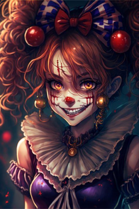 Would you like this image on your T-shirt? DM me https://amzn.to/3JnGLO7 Clown Art, Creepy Carnival, Tattoo Concepts, Harley Quinn Artwork, Scary Wallpaper, Clown Faces, Anime Halloween, Circus Art, Gems Art