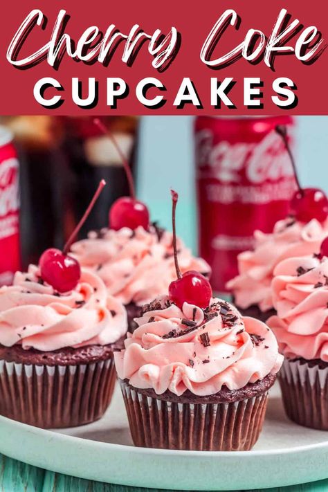 Chocolate Cherry Coke Cake, Cherry Cola Cupcakes, Cherry Coke Cupcakes, Cherry Chip Cupcakes Cake Mixes, Sour Cherry Cupcakes, Cherry Cordial Cupcakes, Coke Cupcakes, Cherry Chip Cake Mix, Chocolate Cherry Cupcakes