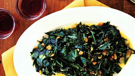 These vegan collards with citrus and raisins are a fresh (and much faster) take on the traditional greens for your family table Wilted Greens, Cooking With Coconut Milk, Raisin Recipes, Coconut Milk Recipes, Collard Greens, Milk Recipes, Vegetable Sides, Veggie Sides, Whole 30 Recipes