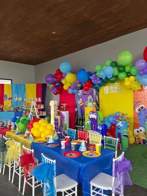 Rainbow Friends Birthday Decoration, Rainbow Friend Birthday Party, Rainbow Friends Party Decor, Rainbow Friends Birthday Party Theme, Rainbow Friends Birthday Party Decorations, Roblox Rainbow Friends Birthday Party, Number Block Birthday Party, Number Blocks Birthday Party Decorations, Rainbow Friends Birthday Party Ideas