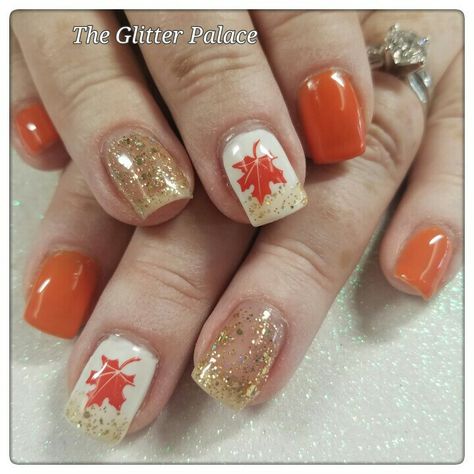 Fall Press On Nails, Leaf Nails, Nails For Fall, Nails Short Square, Pumpkin Nails, Fall Nail Art Designs, Fall Gel Nails, Autumn Nail, Cute Nails For Fall