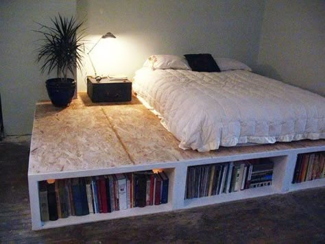 21 Useful DIY Creative Design Ideas For Bedrooms Platform Bed Diy, Casita Ideas, Bedroom Board, Design Ložnic, Diy Platform Bed, Loft Ideas, Bed Platform, Girls Rooms, Platform Bed With Storage