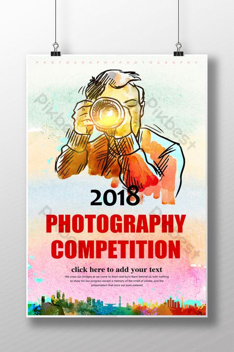 Watercolor hand drawn photography contest poster design#pikbest#Templates#Poster#Others Photography Competition Poster, Photography Contest Poster, Contest Poster Design, Display Board Design, Competition Poster, Contest Poster, Poster Design Ideas, Photography Competition, Poster Photography