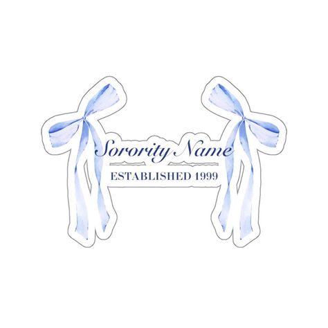 Custom Sorority Sticker Coquette Blue Bows sticker soft girl era Aesthetic ribbon decor sticker coquette gifts for her cute Soft Girl Era Aesthetic, Coquette Gifts, Aesthetic Ribbon, Coquette Blue, Sorority Stickers, Ribbon Decor, Big Little Basket, Era Aesthetic, Soft Girl Era