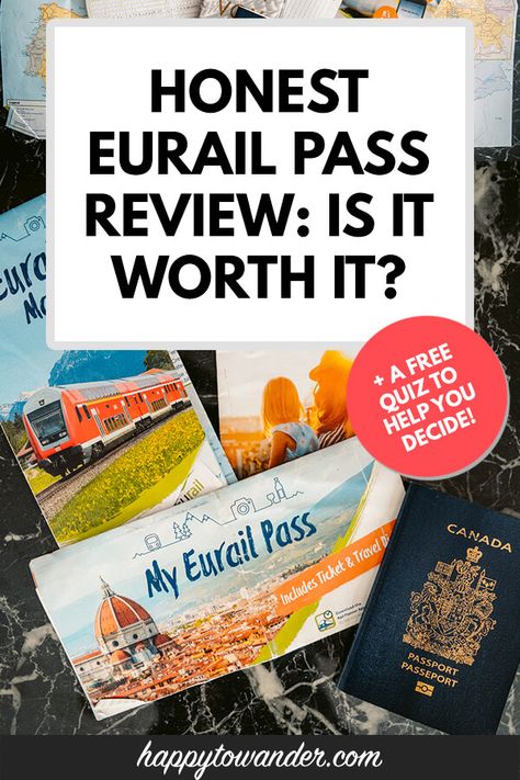 Is the Eurail Pass worth it for travelling around Europe by train? This honest review breaks down 5 key considerations you need to make before you decide to buy a Eurail pass for your Europe trip. Includes tips on how to make the most of your Europe trip and even a free quiz to help you make your decision! #travel #eurail #europe Eurail Pass, Europe Trip Itinerary, Europe Itineraries, Travel Around Europe, Is It Worth It, Free Quiz, International Travel Tips, European Destinations, Europe Travel Guide