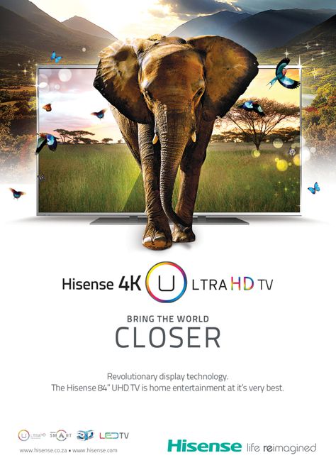 Hisense Ultra HD LED TV en Behance Car Advertising Design, Advertising Creative, Travel Creative, Television Advertising, Signage Signs, Ad Of The World, Tv Advertising, Tv Design, Tv Ads