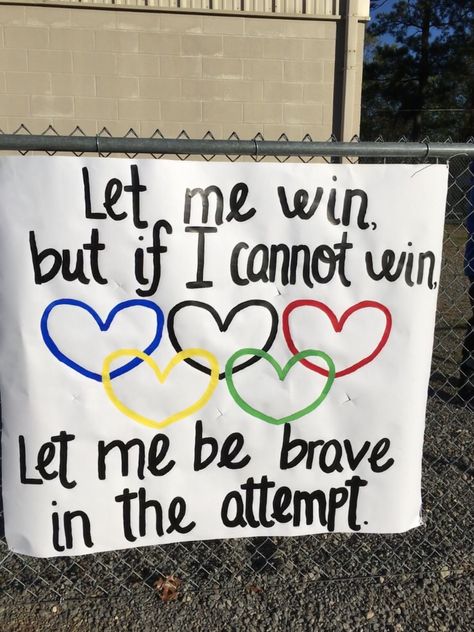 Special Olympics Decorations, Unified Champion Schools, Special Olympics Banner, Go For The Gold Theme Classroom, Special Olympics Activities, Olympic Day Activities, Olympic Poster Ideas, Olympic Back To School Theme, Summer Olympics Bulletin Board Ideas