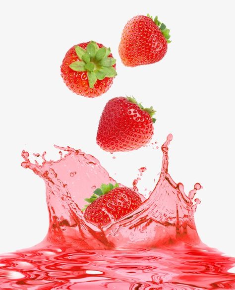 Fresh Drinks Summer, Strawberry Perfume, Creative Drinks, Strawberry Background, Strawberry Clipart, Ux Design Principles, Strawberry Png, Fruit Splash, Ice Cream Poster