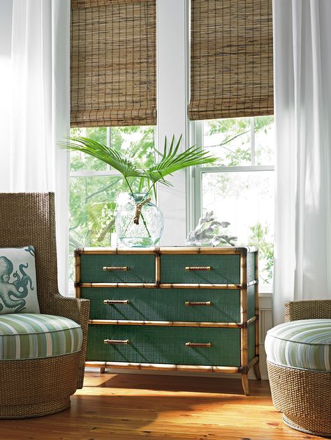 Twin Palms Pacific Teal Chest | Lexington Home Brands Tommy Bahama Decor, British Colonial Decor, Teal Bedroom, Tropical Bedrooms, Tommy Bahama Home, Lexington Home, British Colonial Style, Tropical Home Decor, Colonial Decor