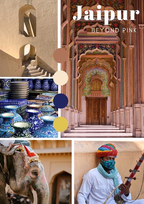 Mood borad of jaipur city,india Rajasthani Mood Board, Jaipur Mood Board, Rajasthan Mood Board, Indian Mood Board, City Mood Board, Rajasthani Theme, Indian Embassy, Jaipur Art, Mood Board Layout