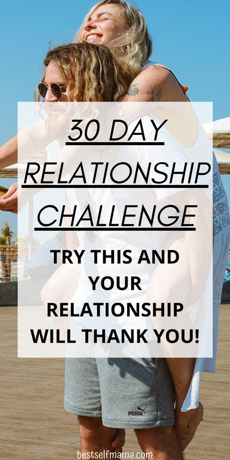 30 Day Relationship Challenge, Improve Marriage, Marriage Challenge, Couples Challenges, Online Marriage, Marriage Issues, Marriage Therapy, Couple Activities, Relationship Therapy