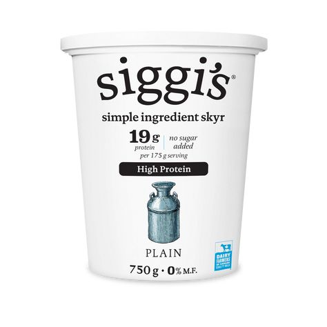 siggi's Icelandic-style yogurt: skyr - Products Benefits Of Greek Yogurt, Siggis Yogurt, Drinkable Yogurt, Mint Salad, Low Fat Yogurt, Dairy Farms, Plain Yogurt, Rich In Protein, Fresh Cream