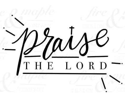 "This \"Praise the Lord\" in script font is the most beautiful addition to your latest Cricut project!   Free transfer. This item is not listed for resale use." Jesus Scriptures, Yes And Amen, Projets Cricut, Christian Business, Praise The Lord, Bible Art Journaling, Bible Quotes Prayer, Bible Encouragement, Script Font