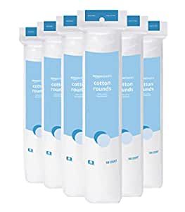 Amazon.com: Amazon Basics Cotton Rounds, 600 Count (6 Packs of 100) (Previously Solimo) Bunny 2023, Cotton Rounds, Removing Makeup, Makeup Remover Pads, Cotton Swabs, Amazon Basics, Micellar Water, Waterproof Mascara, Soft And Gentle