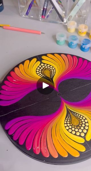 A long bristle rigger brush is a game changer for getting flowy swooshes! Thoughtful Dots Mandala Paint Brushes: https://www.etsy.com/listing/1706293182/6-piece-rigger-brush-set-mandala | Thoughtful Dots | Thoughtful Dots · Original audio Mandala Paint, Dots Mandala, Game Changer, Paint Brushes, Brush Set, Art Painting, Dots, Audio, Paint