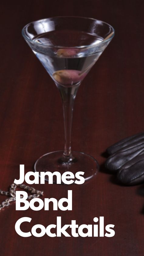 James Bond Cocktails James Bond Cocktails, Breakfast At Tiffany's Poster, James Bond Theme Party, 007 Theme, Bond Party, Cocktail Experience, James Bond Party, James Bond Theme, Shaken Not Stirred