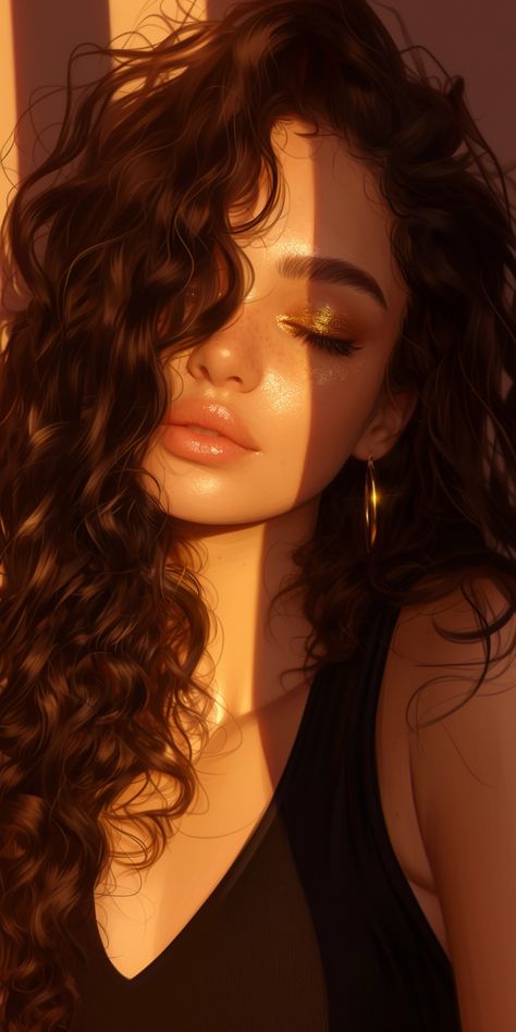 Created with Midjourney Ai #Character #Fantasy #Anime #cartoon #cyberpunk #sci-fi Digital Portrait Art Beautiful, Female Wallpaper, Cartoon Cyberpunk, Cartoon Makeup, Girl Wallpapers, Fine Straight Hair, Fashion Model Poses, Different Hair