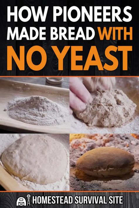 Make Bread Without Yeast, Bread With No Yeast, Bread Without Yeast, No Yeast Bread, Make Bread, Yeast Bread, Homestead Survival, Bread Making, Survival Food