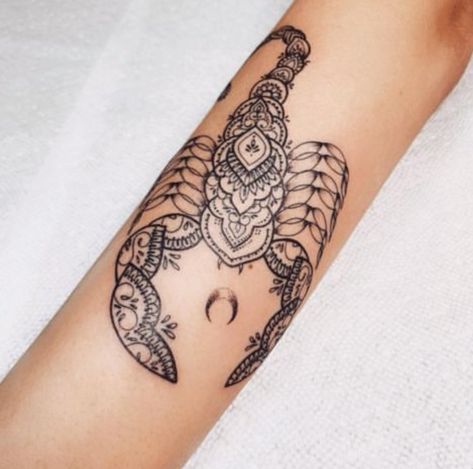 Scorpio tattoo - Body Artifact Sleeve Tattoo Black Women, Female Sleeve Tattoo Black Women, Tattoo Black Women, Female Sleeve Tattoo, Scorpio Tattoos, Scorpio Constellation Tattoos, Ornamental Tattoos, Scorpio Tattoo, Scorpion Tattoo