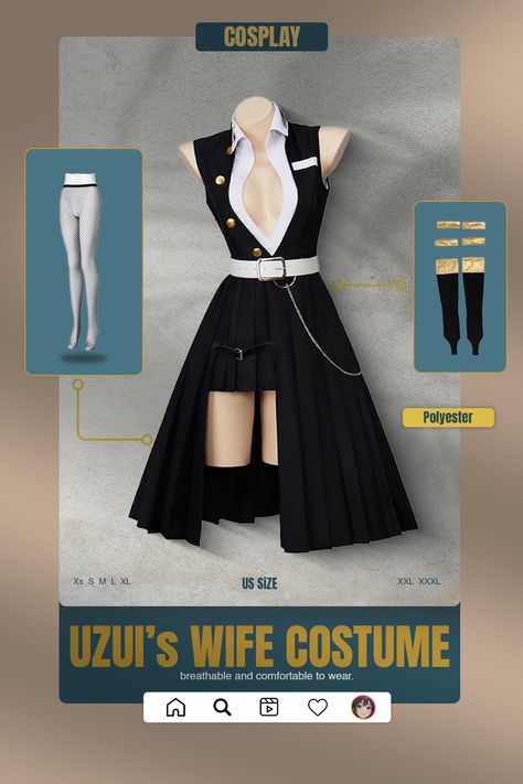 Dress up as Uzui Tengen's wife from Kimetsu no Yaiba with this stunning cosplay costume! 🌟 Made from comfy polyester, it's perfect for Halloween, parties, or a fun photoshoot. 🎉 Package includes everything in the picture, and it's great for casual wear too! Check our size chart for the perfect fit. 📏 Dive into the world of cosplay and bring this character to life! 👘 #Cosplay #KimetsuNoYaiba #UzuiTengen #HalloweenFun Halloween Suits, Female Dress, Fun Photoshoot, Suit For Women, Cute Costumes, Halloween Outfit, Dress Costume, Halloween Parties, Cosplay Dress