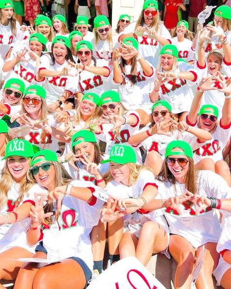 Alabama Sorority, Alpha Chi Omega Philanthropy, Chi Omega Bid Day, Alpha Chi Omega Bid Day, Alpha Chi Omega Philanthropy Round, Miss Alpha Chi Bid Day, Axid Bid Day, Rush Week, Bid Day Themes