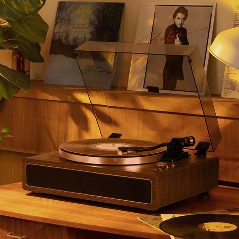 Wooden Record Player Wooden Record Player, Best Record Player, Vintage House Decor, People In Space, Moody Victorian, Record Player Speakers, Bluetooth Record Player, Portable Record Player, Room Moodboard