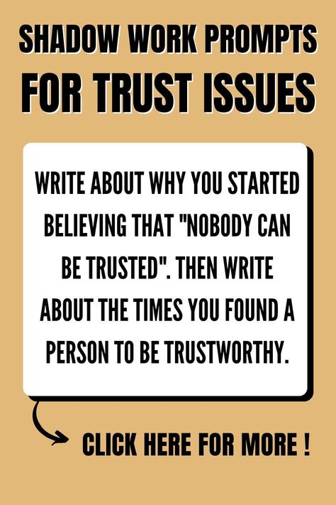 Trust Issues Journal Prompts, Shadow Work For Trust Issues, Shadow Work Trust Issues, Heart Sabbatical, Trust Journal Prompts, Journal Prompts For Trust Issues, Shadow Work For Sexuality, To Do List Quotes, Journal Prompts For Letting Go