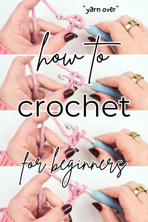 Learn how to crochet Beginning Crochet Tutorial Step By Step, Joining Yarn Crochet, Learn Crochet Beginner, How To Crochet For Beginners, Easy Beginner Crochet Patterns, Beginning Crochet, Loom Crochet, Crochet Classes, Beginner Crochet Tutorial